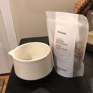 Teavana Matcha Bowl and Belgian Rock Sugar